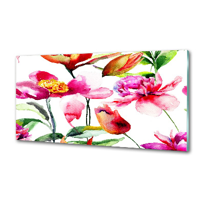 Cooker splashback Wild flowers