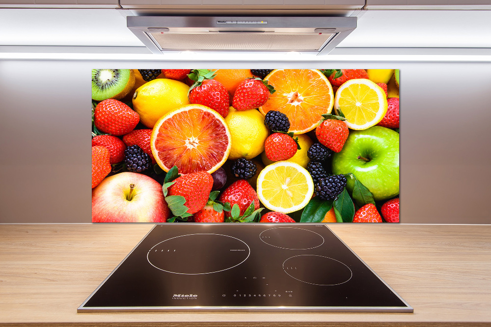 Cooker splashback Colorful fruit