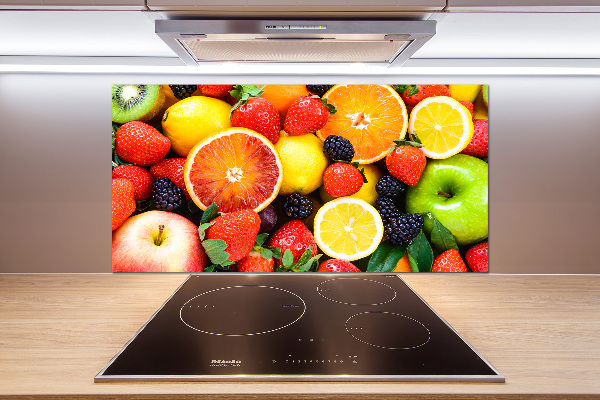 Cooker splashback Colorful fruit