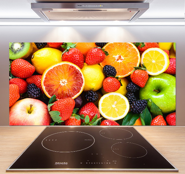 Cooker splashback Colorful fruit