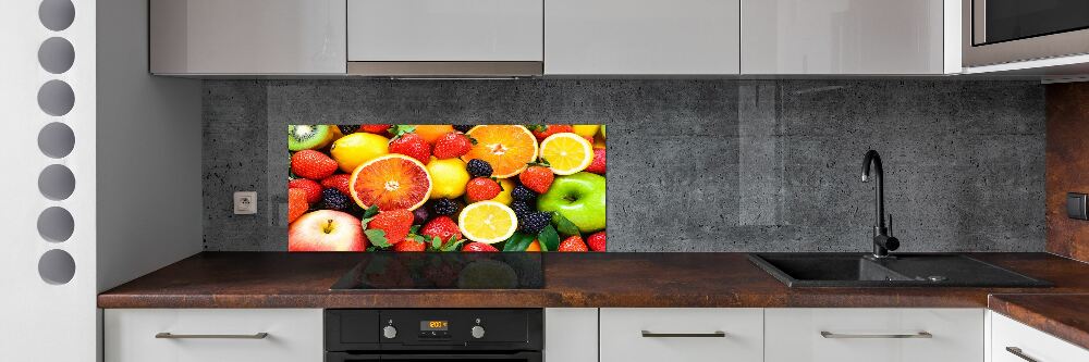 Cooker splashback Colorful fruit