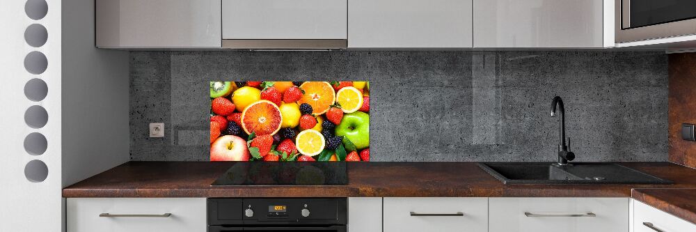 Cooker splashback Colorful fruit