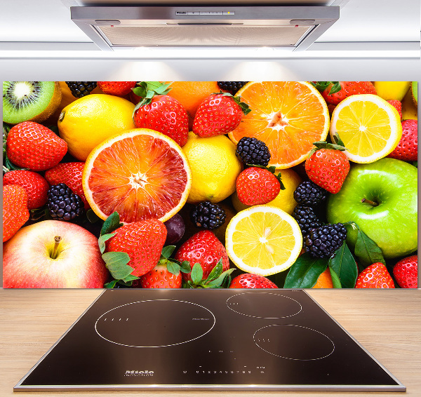 Cooker splashback Colorful fruit