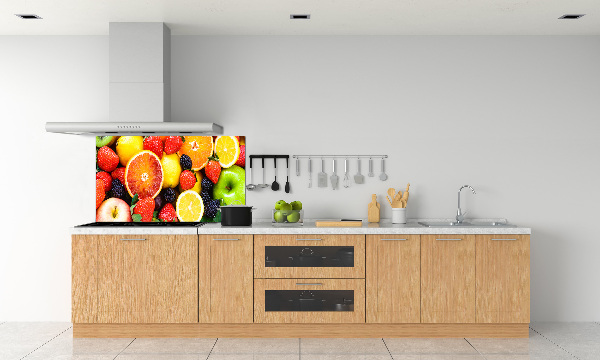 Cooker splashback Colorful fruit