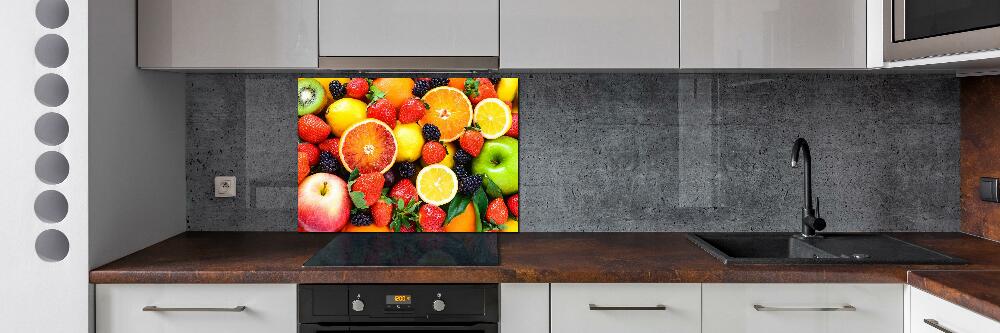 Cooker splashback Colorful fruit