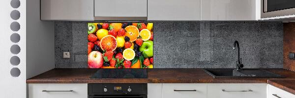 Cooker splashback Colorful fruit