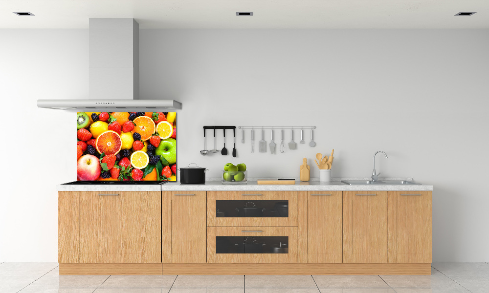 Cooker splashback Colorful fruit