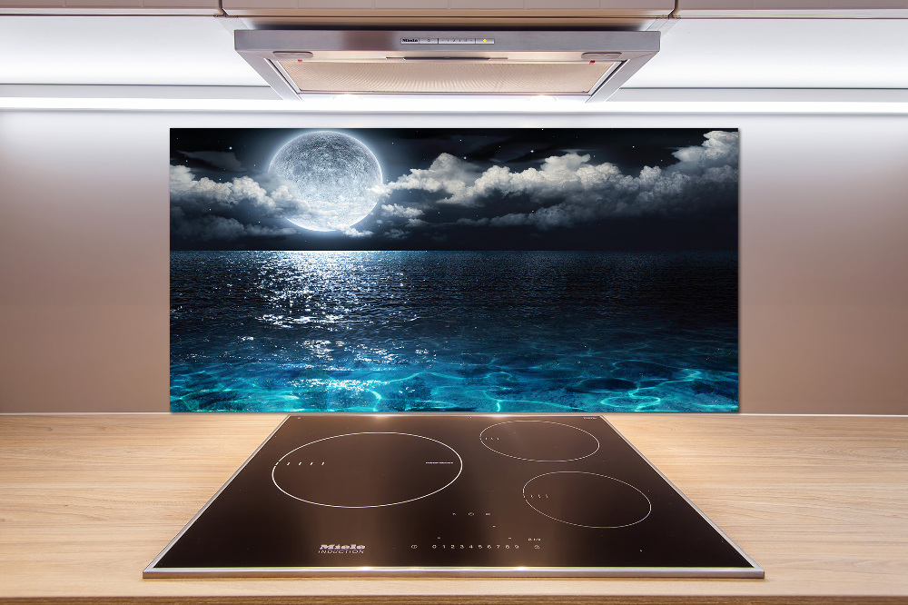 Cooker splashback full moon