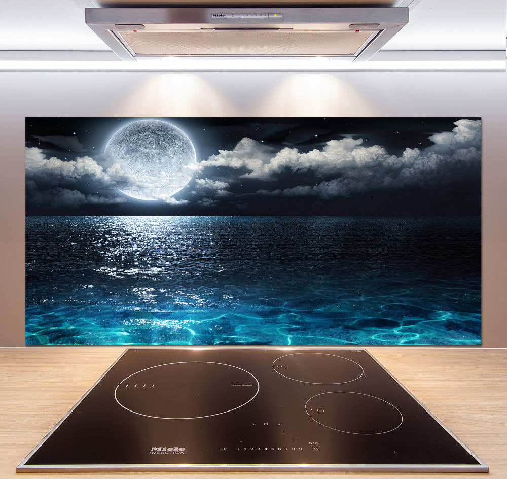 Cooker splashback full moon