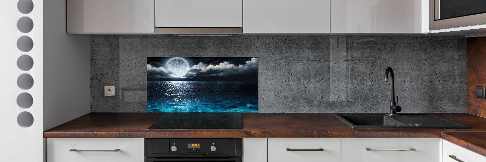 Cooker splashback full moon