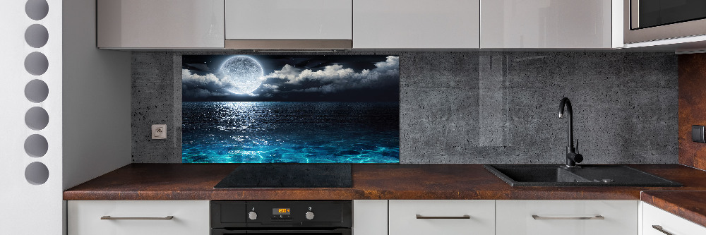 Cooker splashback full moon