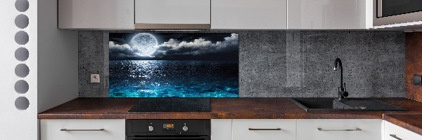 Cooker splashback full moon