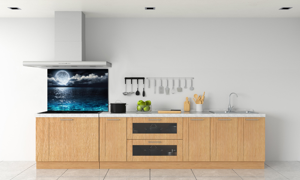 Cooker splashback full moon