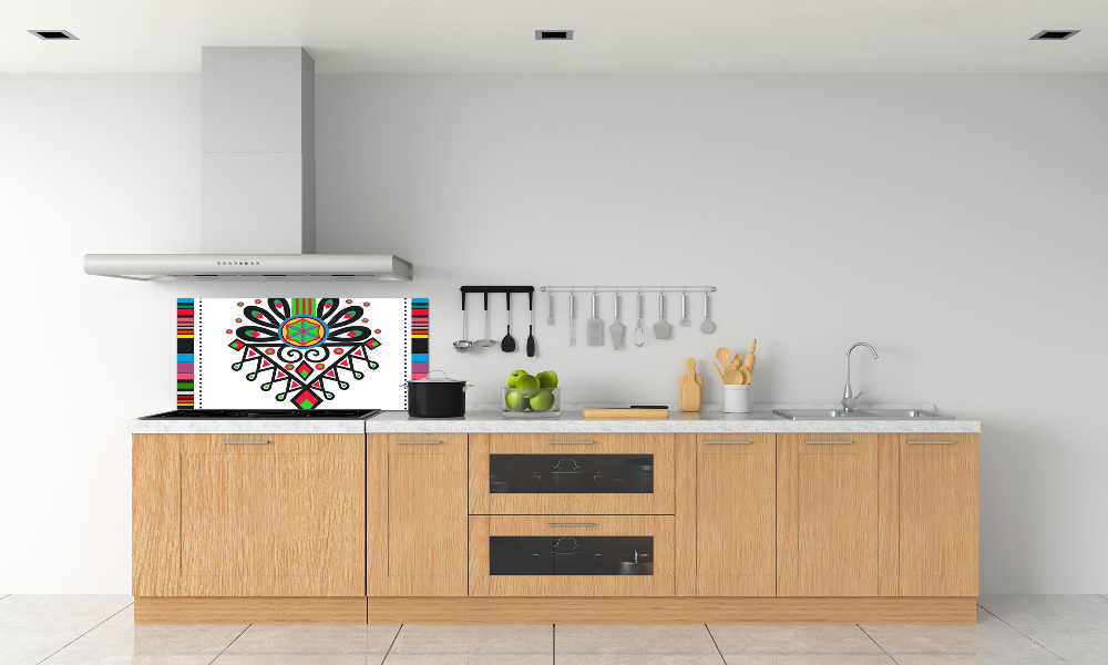 Cooker splashback Polish folk pattern