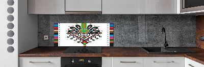 Cooker splashback Polish folk pattern