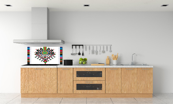 Cooker splashback Polish folk pattern