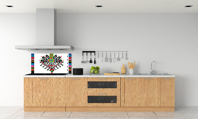 Cooker splashback Polish folk pattern