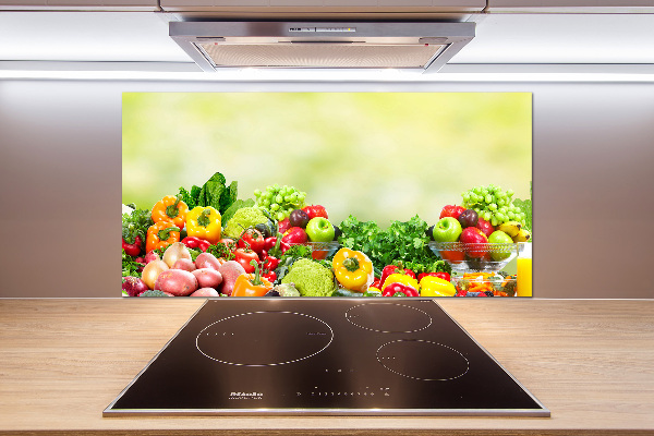 Cooker splashback Fruits and vegetables