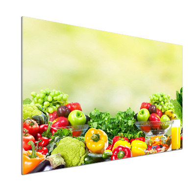 Cooker splashback Fruits and vegetables