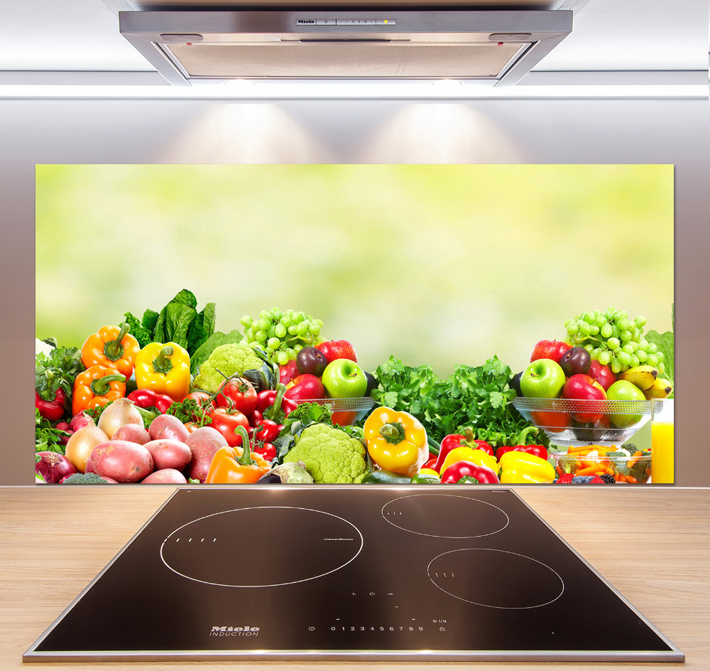 Cooker splashback Fruits and vegetables