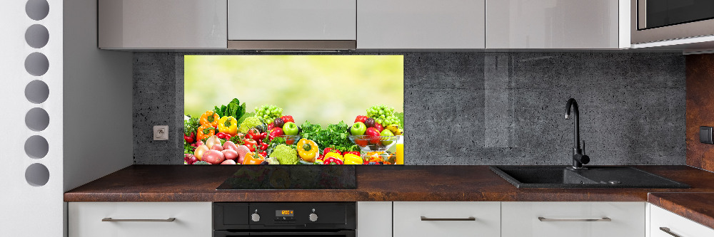 Cooker splashback Fruits and vegetables