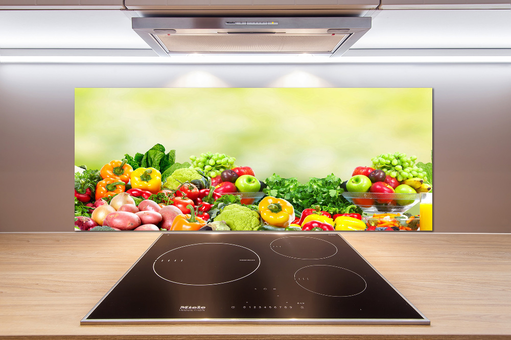 Cooker splashback Fruits and vegetables