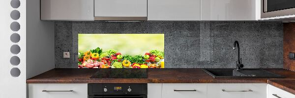 Cooker splashback Fruits and vegetables