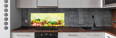 Cooker splashback Fruits and vegetables