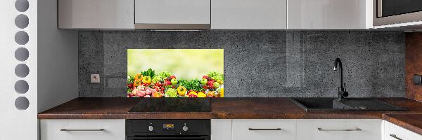 Cooker splashback Fruits and vegetables