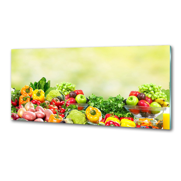 Cooker splashback Fruits and vegetables