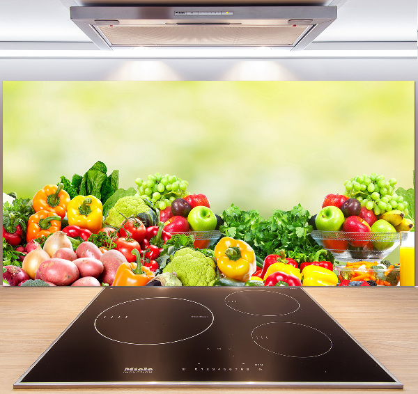 Cooker splashback Fruits and vegetables