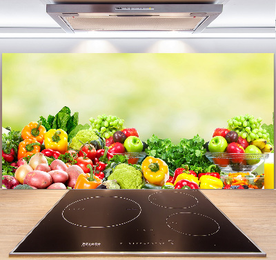 Cooker splashback Fruits and vegetables