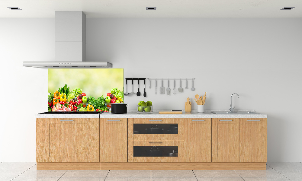 Cooker splashback Fruits and vegetables