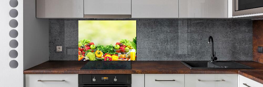 Cooker splashback Fruits and vegetables