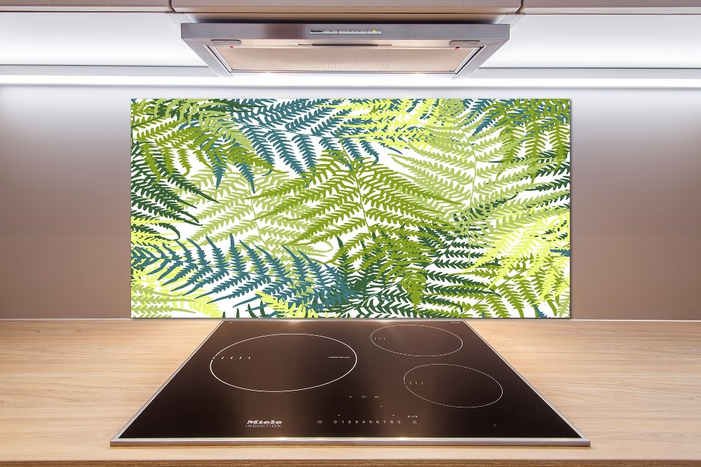 Cooker splashback Fern pattern