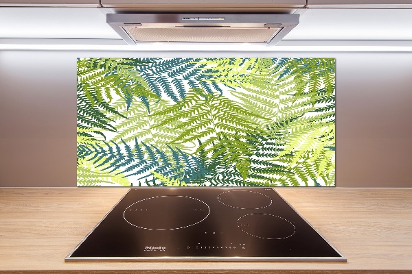 Cooker splashback Fern pattern