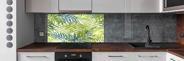 Cooker splashback Fern pattern