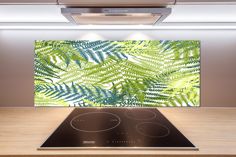 Cooker splashback Fern pattern