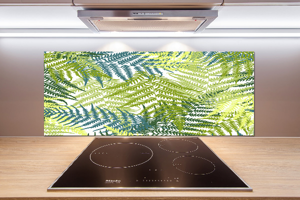 Cooker splashback Fern pattern