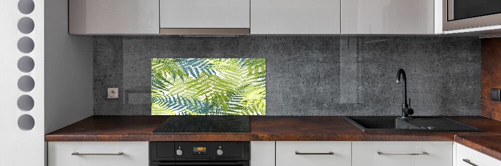 Cooker splashback Fern pattern