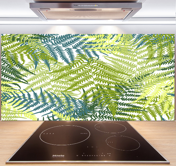 Cooker splashback Fern pattern