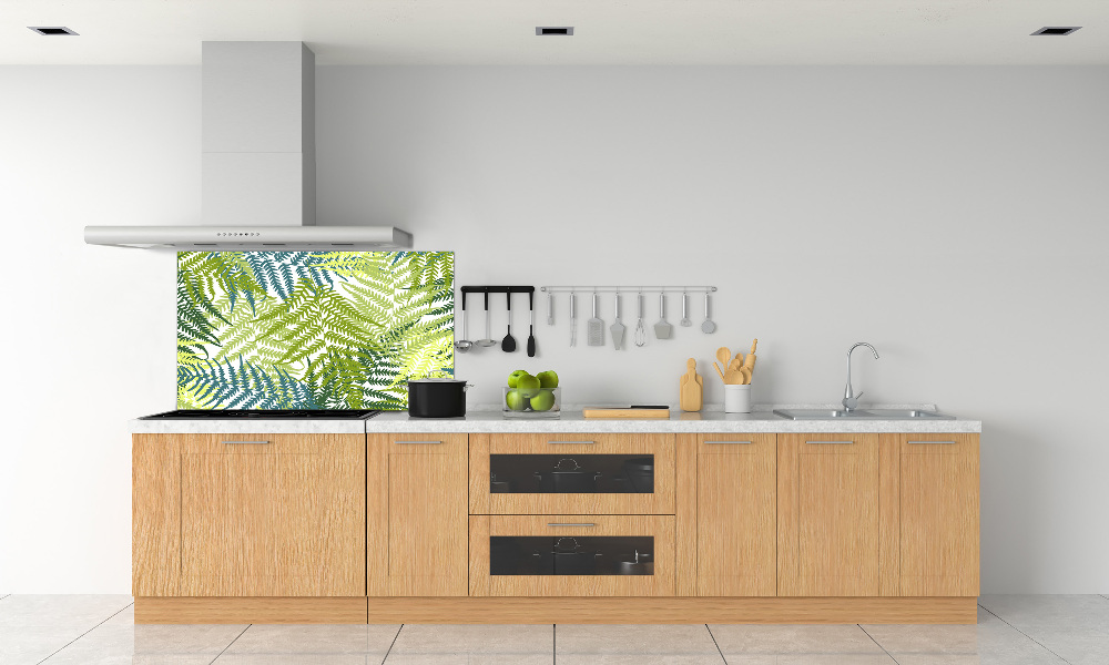 Cooker splashback Fern pattern