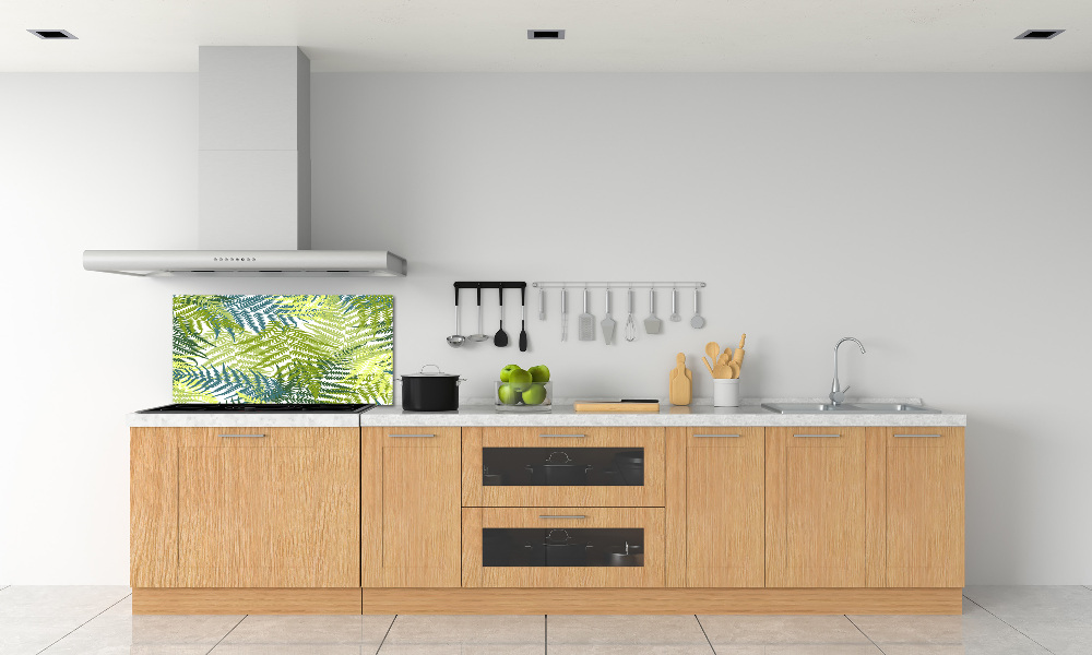 Cooker splashback Fern pattern