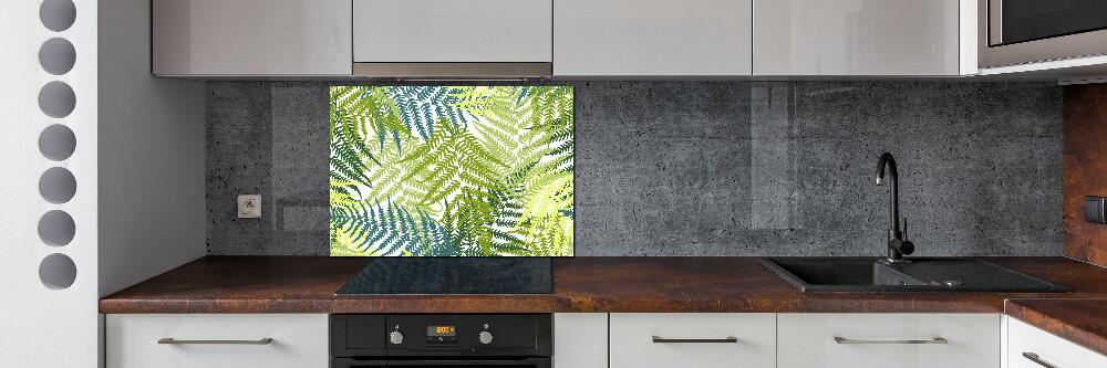 Cooker splashback Fern pattern