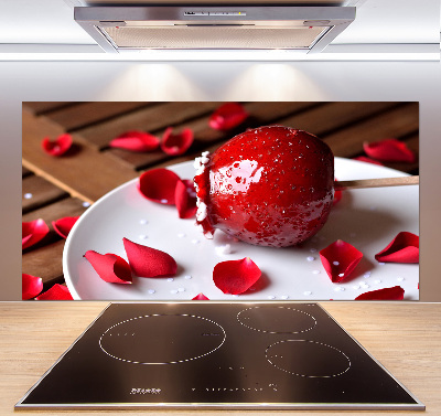 Cooker splashback Apple on a stick