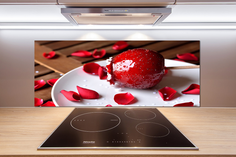 Cooker splashback Apple on a stick