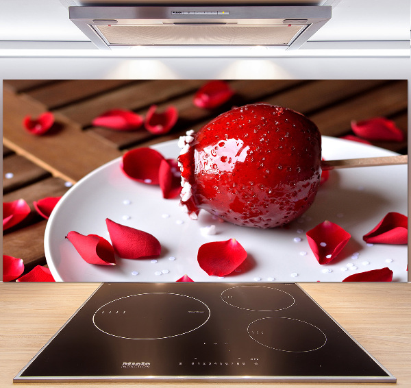 Cooker splashback Apple on a stick