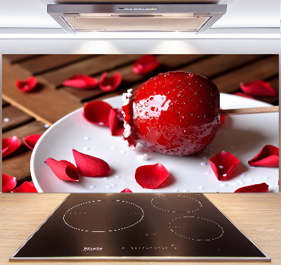 Cooker splashback Apple on a stick