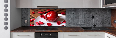 Cooker splashback Apple on a stick