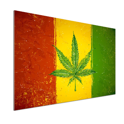 Cooker splashback Rasta Flag